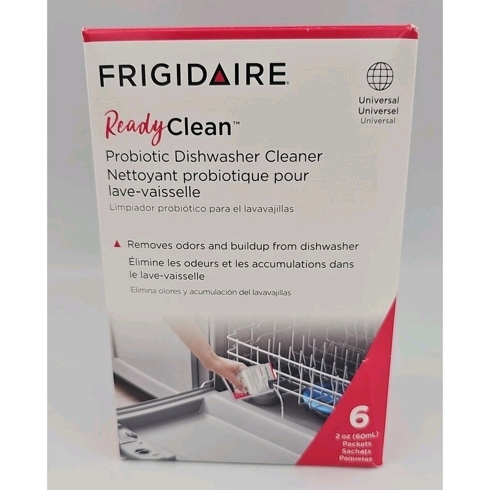 Frigidaire Ready Clean 10FFPROD02 Probiotic Dishwasher Cleaner 6‎ Pack